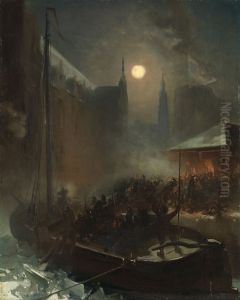 Anno 1590. Het turfschip van Breda by Charles Rochussen