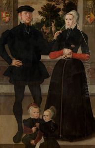 Thomas Gerritzn Doesburch en Claesje Hendricksdr Roeclaes met hun dochters Thomas Gerritzn Doesburch en Claesje Hendricksdr Roeclaes met hun dochters