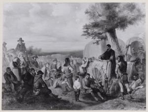 Anno 1566. Een prediking in 't open veld by Karel Frederik Bombled