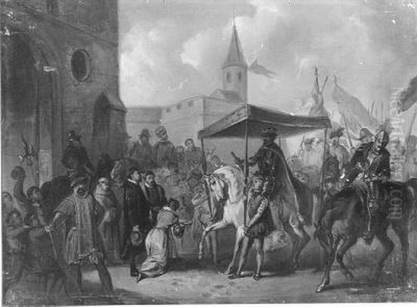 Anno 1582. De huldiging van Anjou te Antwerpen - view 1