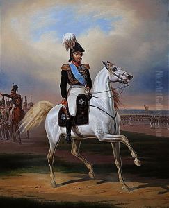 Equestrian portrait of Mr. Paskiewicz