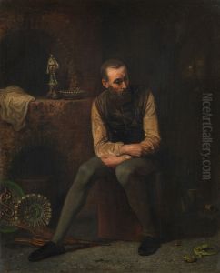 Bernard Palissy In His Workshop by Joseph-Nicolas Robert-Fleury