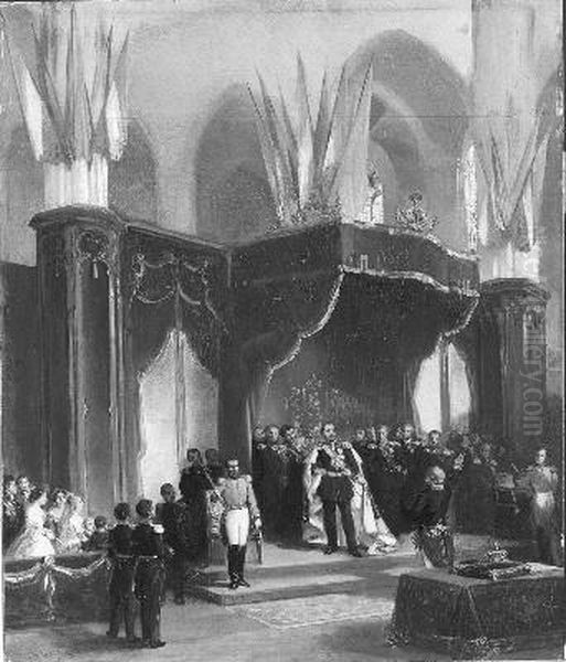 Anno 1849. De inhuldiging van koning Willem III in de Nieuwe Kerk - view 1