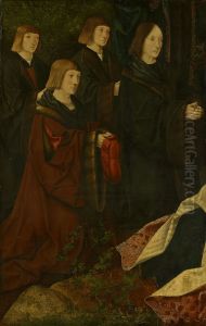 Stichtersportretten familie Korsgen Elbertzen - van der Schelling (linkerdeel)-Reconstructie van een altaarstuk-Reconstruction of an altarpiece by Jacob Cornelisz Van Oostsanen