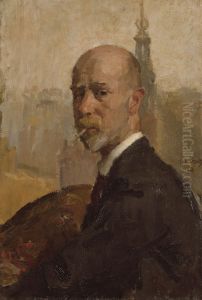 Zelfportret met Munttoren