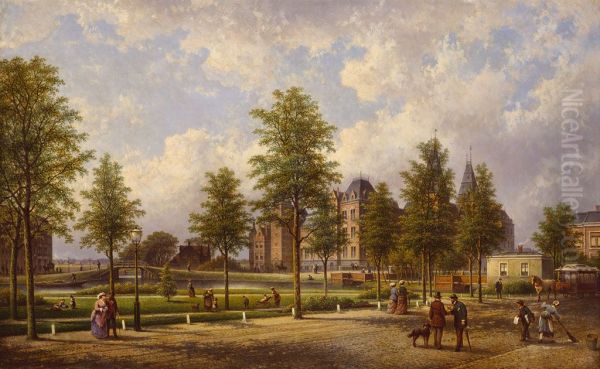 Gezicht op het Rijksmuseum vanaf de Weteringschans - view 1