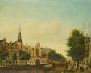 De Oude Kerk gezien vanaf de Oudezijds Voorburgwal-Old Church on the Oudezijds Voorburgwal De Oude Kerk gezien vanaf de Oudezijds Voorburgwal-Old Church on the Oudezijds Voorburgwal