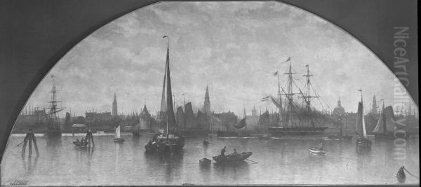 View of the IJ near Amsterdam - view 1