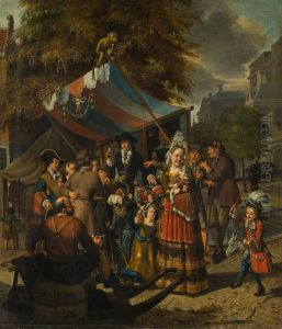 Amsterdam city scene with a quack