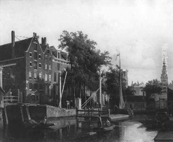 Stadsgezicht Gelderse kade bij de Nieuwmarkt - view 1
