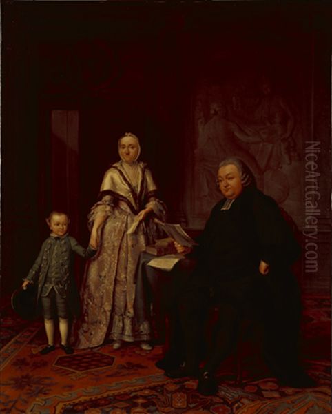 Didericus van der Kemp (1731-1780), zijn echtgenote Margaretha E. van de Wall en hun zoon Johannes Cornelis (1768-1823) - view 1