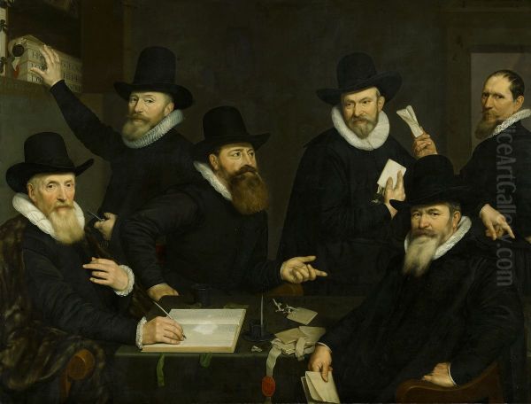 De regenten van het Oude Mannen- en Vrouwengasthuis-The Governors of the Old Men's and Women's Home - view 1
