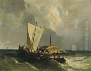 Fishing Party At Sea by Guido Carmignani
