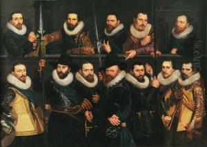 Schutters van de compagnie van luitenant Pieter Pietersz Hasselaer-Korporaalschap van luitenant Pieter Pietersz Hasselaer-Civic Guardsmen of the company of Lieutenant Pieter Pietersz Hasselaer