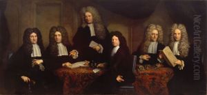 De regenten van het Oudezijds Huiszittenhuis by Arnold Boonen