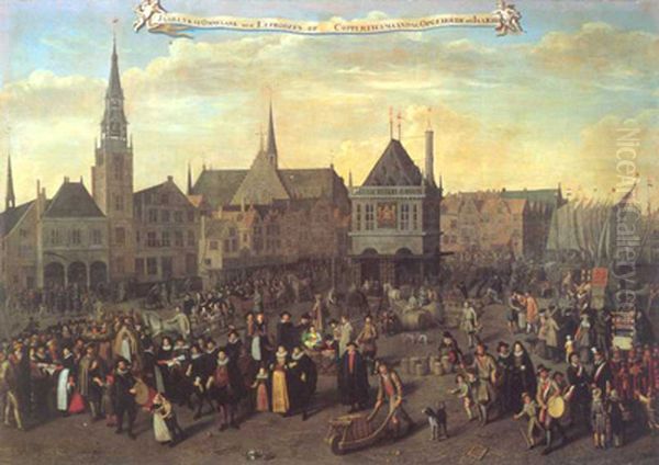 Jaarlijkse omgang der leprozen op koppertjesmaandag in Amsterdam.[1] - view 1