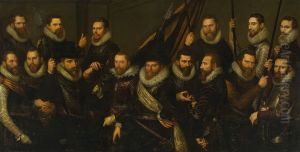 Schutters van de compagnie van kapitein Jonas Cornelisz. Witsen en luitenant Volckert Overlander-Het Korporaalschap van Kapitein Jonas Cornelisz. Witsen en luitenant Volckert Overlander