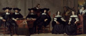 Governors and Governesses of the Oudemannen- en Vrouwengasthuis by Adriaen Backer