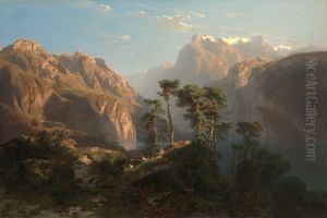 Vierwaldstatter See by Alexandre Calame