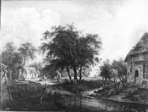 Landschap by Jan Hulswit