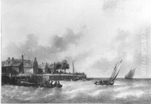 Gezicht op Spaarnwoude bij onstuimig weer by Anthonie Waldorp