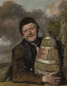 Man with a beer jug