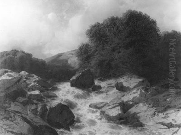 Bergstroom in de Alpen (Reichenbach) - view 1