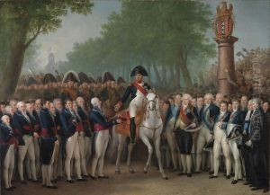 De intocht van Napoleon te Amsterdam, 9 oktober 1811 by Mattheus Ignatius van Bree