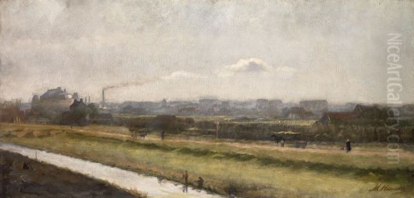 Willemsparkweg in aanbouw-De zuidrand van Amsterdam-Amsterdam, the southern outskirts - view 1