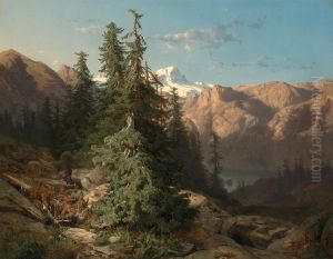 In het Berner Oberland by Alexandre Calame
