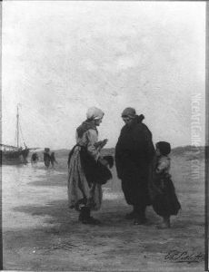 Aan het strand by Philip Sadee