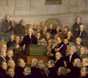 De inwijding van het gebouw van Felix Meritis (31 oktober 1788) by Adriaan de Lelie