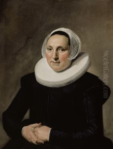 Portret van een vrouw by Frans Hals