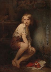 Lodewijk XVII in de temple by Egide Charles Gustave Wappers