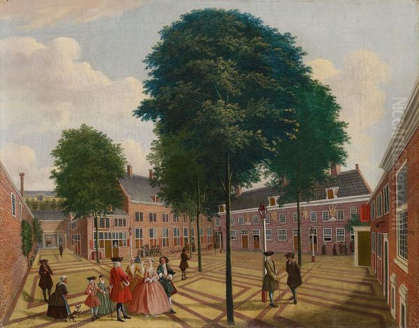 The Large Courtyard of the Lepers' Home - view 1
