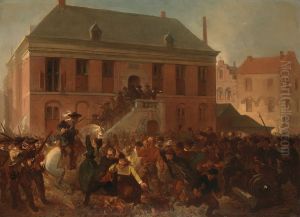 Anno 1629. De buit van de zilvervloot wordt met plundering bedreigd by Charles Rochussen