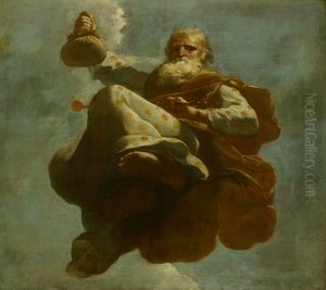 Allegorische voorstelling van de verzorging van leprozen en onnozelen-Plutus by Gerard de Lairesse