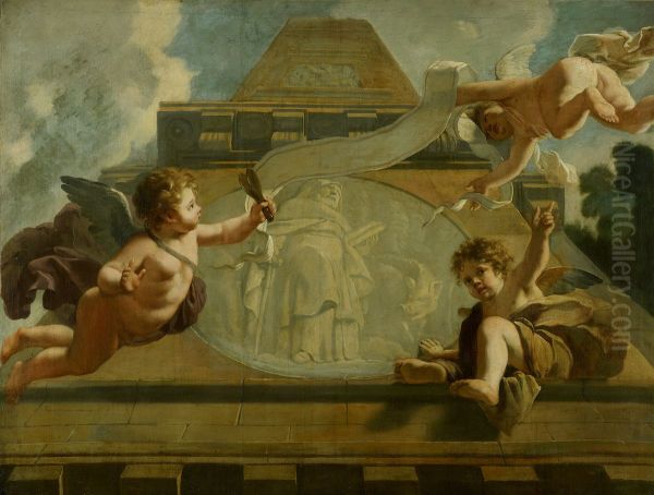 Allegorische voorstelling van de verzorging van leprozen en onnozelen-St. Antonius abt-St. Anthony Abbot - view 1