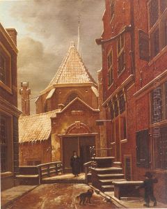 De Begijnensteeg met de ingang van het Begijnhof
