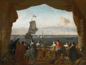 Allegory to the Amsterdam Sea Trade by Ludolf Bakhuizen