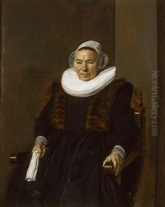 Portrait of an Elderly Woman, traditionally called Mevrouw Bodolphe by Frans Hals