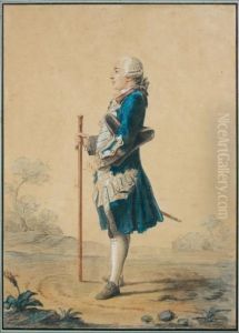 Portrait D'homme by Louis Carrogis Carmontelle