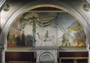 The Entry of King Gustav Vasa of Sweden into Stockholm, 1523 by Carl Larsson
