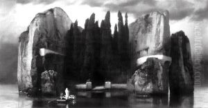 Die Toteninsel by Arnold Bocklin
