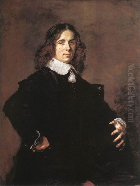 Portrait of a Seated Man Holding a Hat - view 1