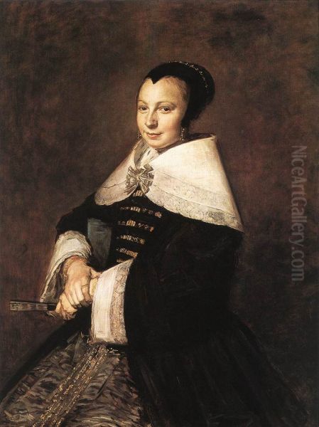 Portrait of a Seated Woman Holding a Fan - view 1