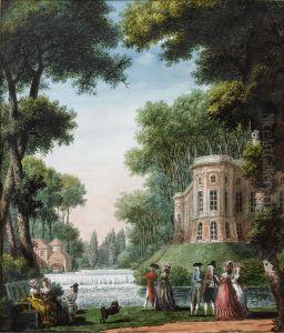 Five Landscape Transparencies, From The 'campagnes Defrance' by Louis Carrogis Carmontelle