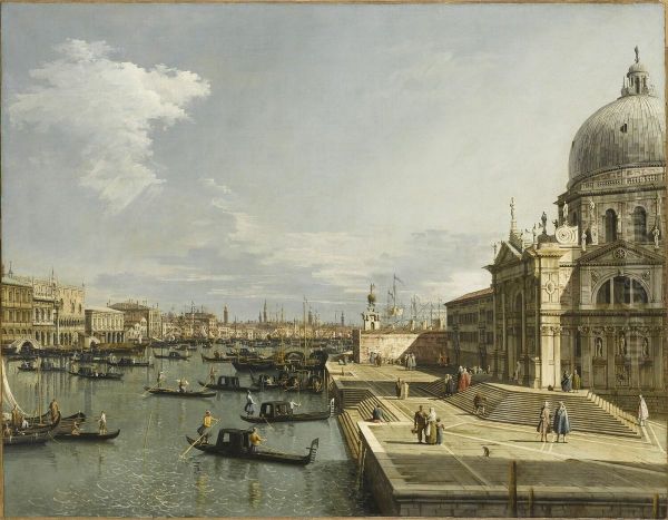 Entrance to the Grand Canal and the Church of La Salute - view 1