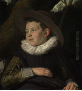 Portrait of a son of Ghijsbert Claesz. van Campen (?-1645) and Maria Joris (fragment)