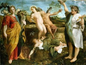 An Allegory of Truth and Time by Annibale Carracci